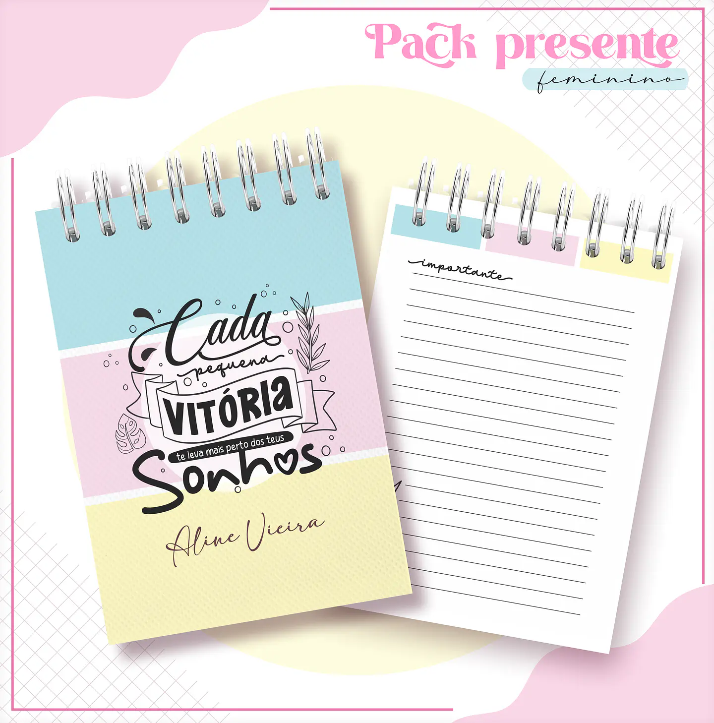 Arquivo Encadernação Kit Agenda Frases Motivacionais 4