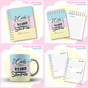 Arquivo Encadernação Kit Agenda Frases Motivacionais