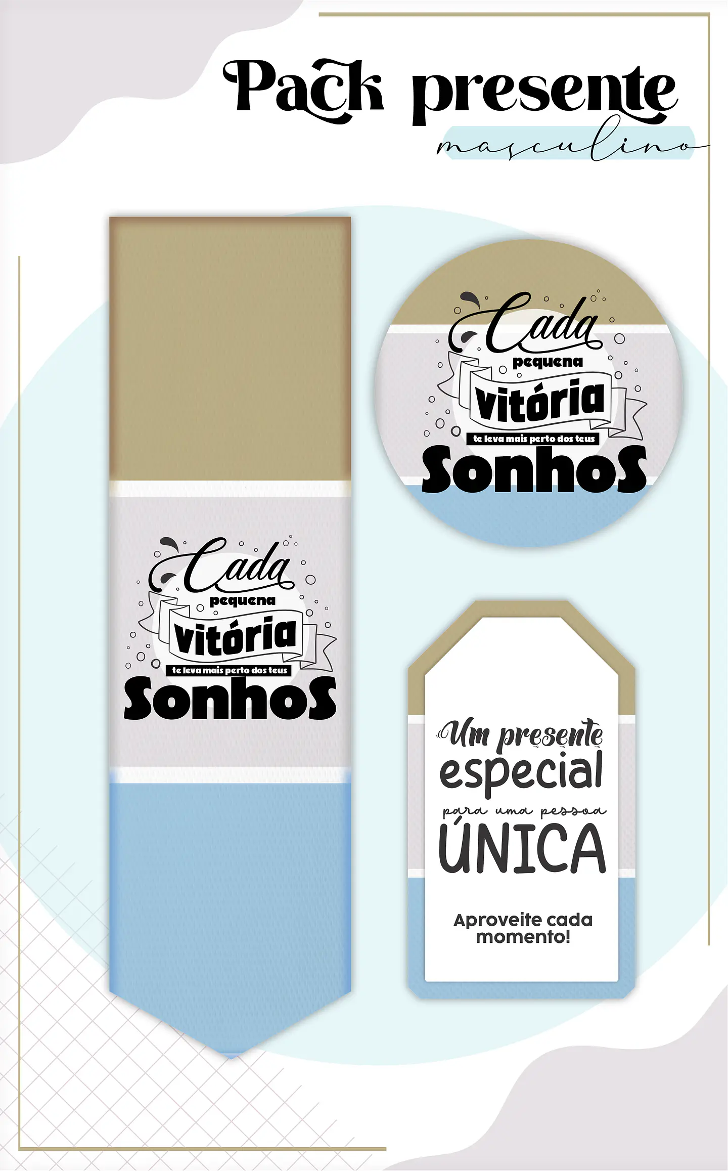 Arquivo Encadernação Kit Agenda Masculina Frases Motivacionais 3
