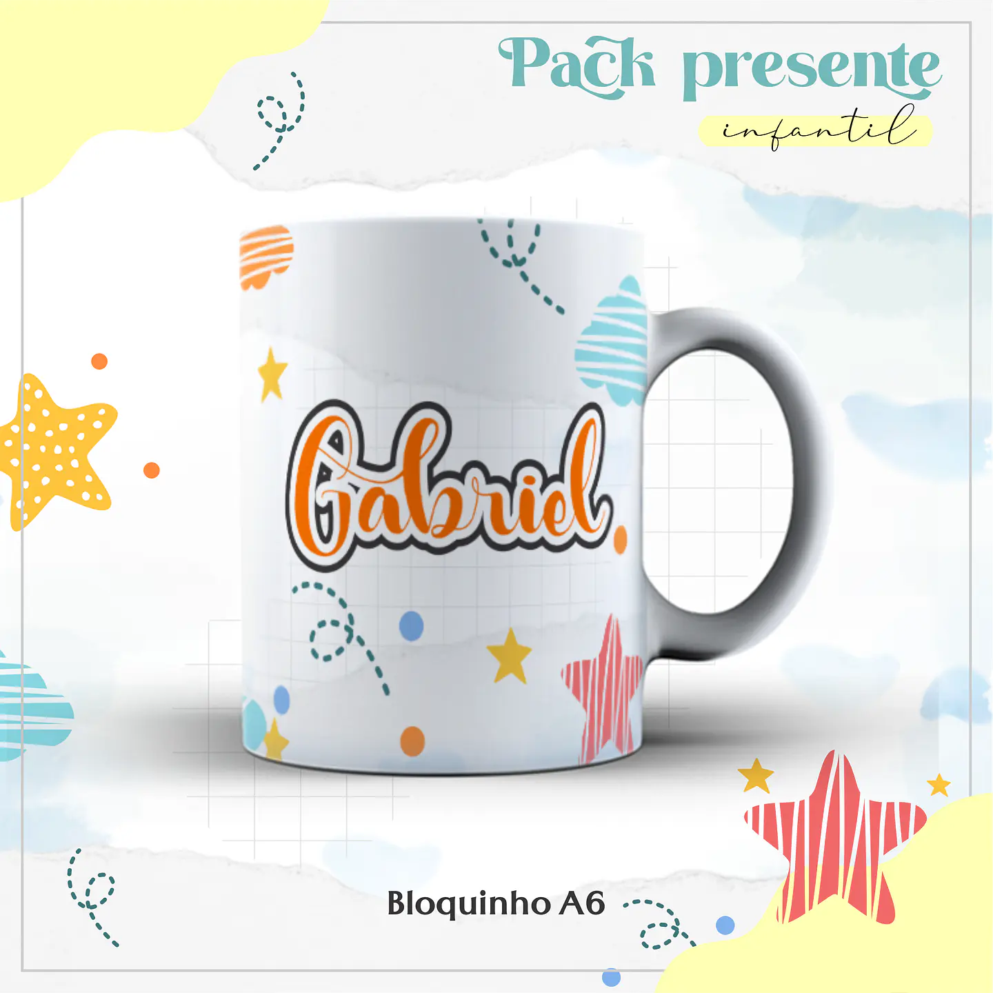 Arquivo Kit Encadernação Diário Infantil 2