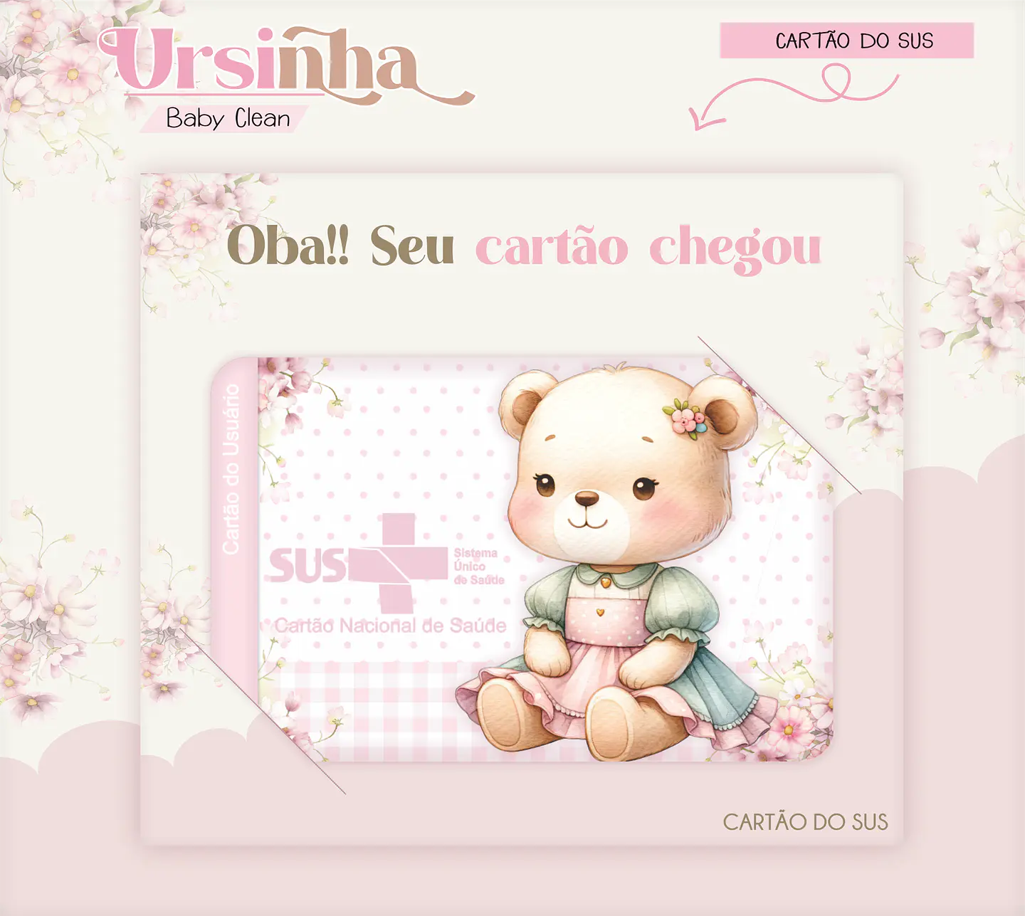 Arquivo Combo Encadernação Baby Ursinha Rosa 2