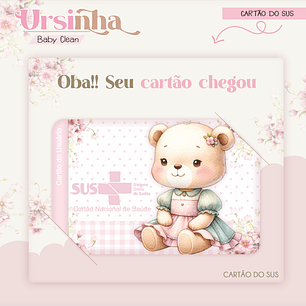 Arquivo Combo Encadernação Baby Ursinha Rosa
