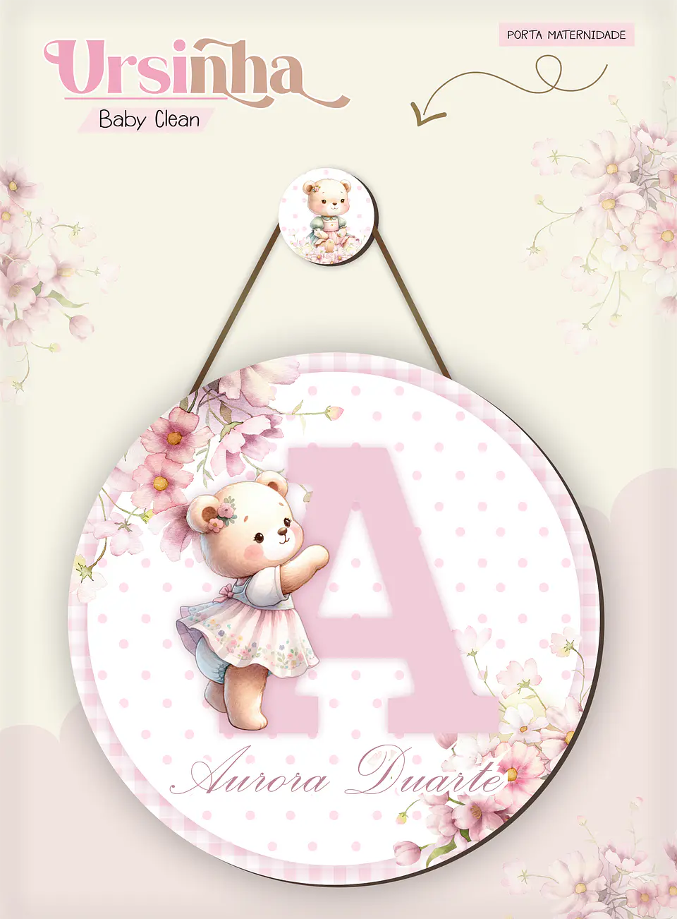 Arquivo Combo Encadernação Baby Ursinha Rosa 3