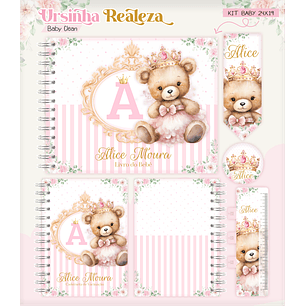 Arquivo Combo Encadernação Baby Ursinha Realeza