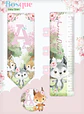 Arquivo Combo Encadernação Baby Bosque Aquarela - Thumbnail 12