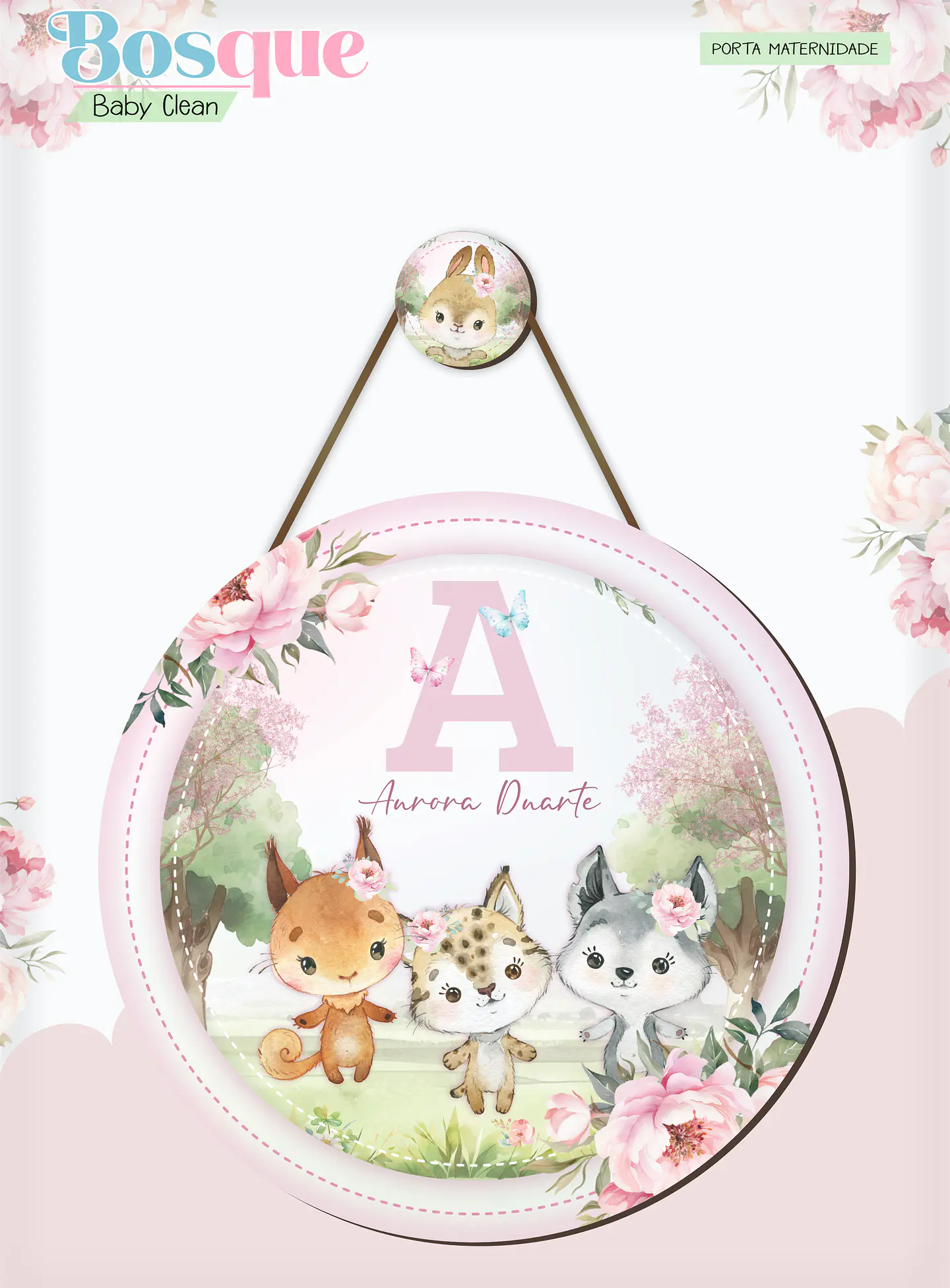 Arquivo Combo Encadernação Baby Bosque Aquarela 14