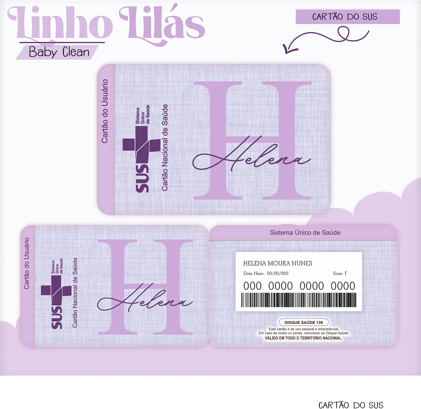 Arquivo Combo Encadernação Baby Linho Alfabeto Lilás 4