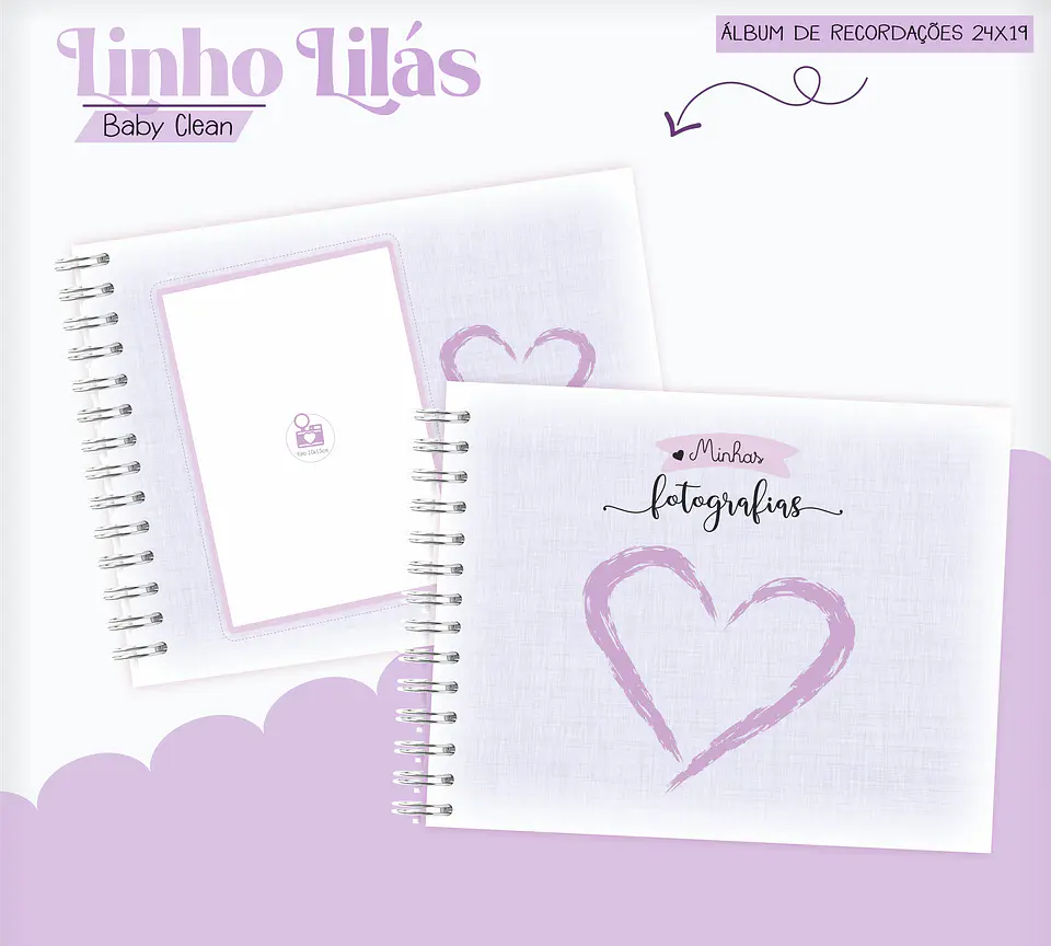 Arquivo Combo Encadernação Baby Linho Alfabeto Lilás 7