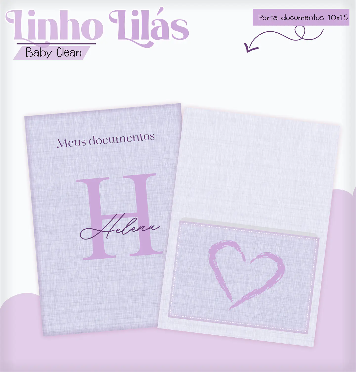 Arquivo Combo Encadernação Baby Linho Alfabeto Lilás 13