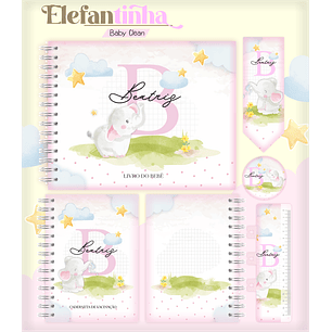Arquivo Combo Encadernação Baby Elefantinha Alfabeto