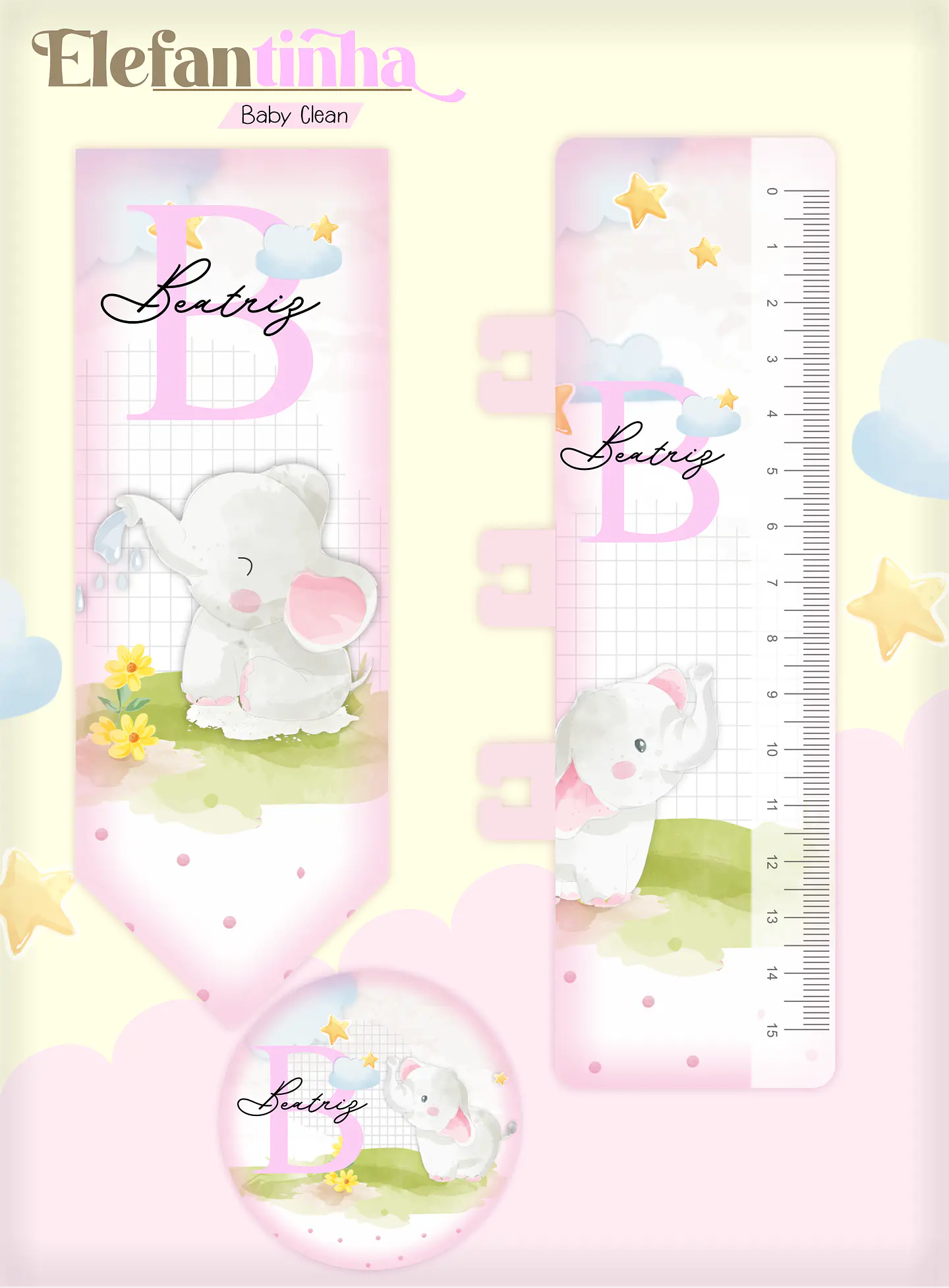Arquivo Combo Encadernação Baby Elefantinha Alfabeto 4