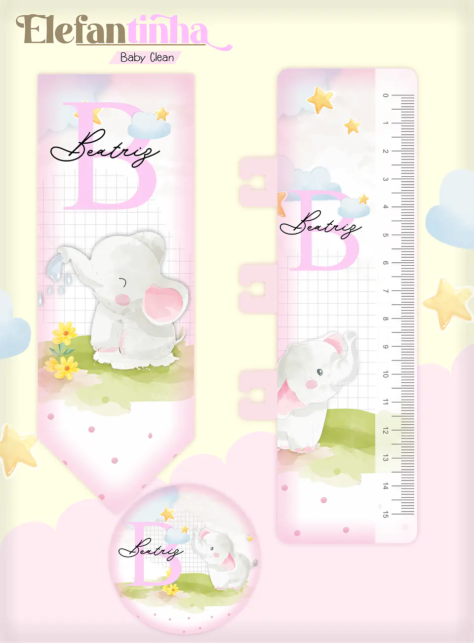 Arquivo Combo Encadernação Baby Elefantinha Alfabeto 4