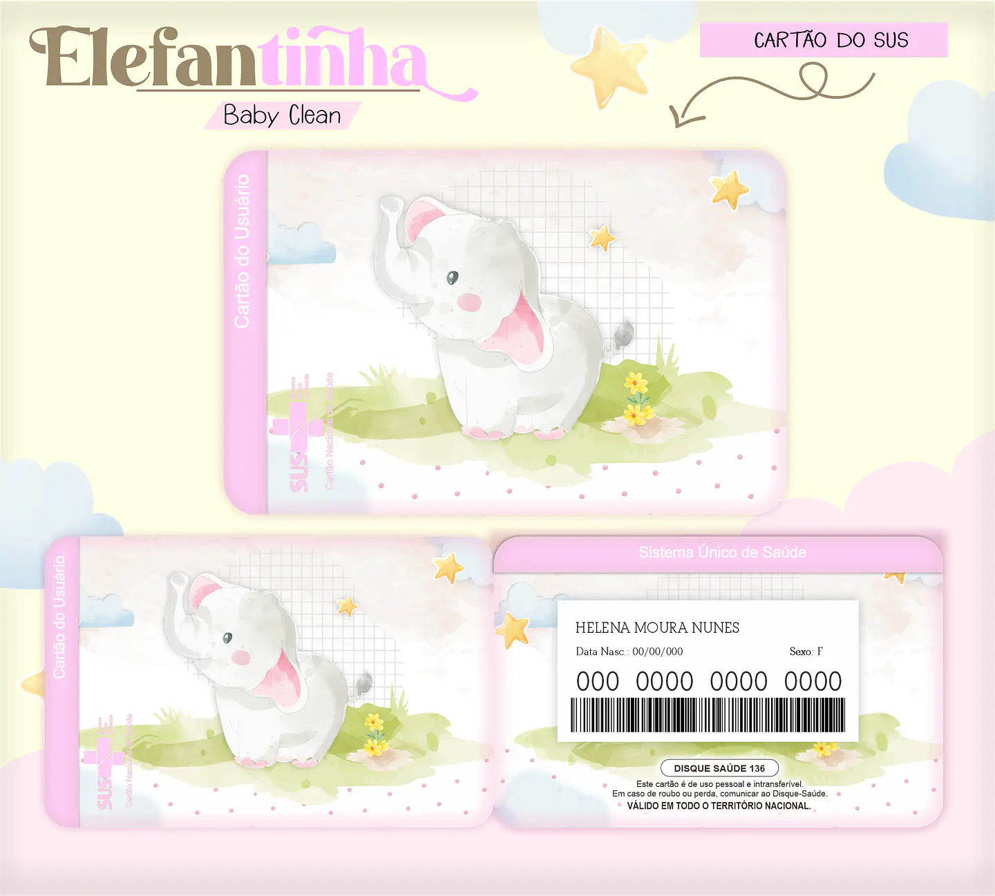 Arquivo Combo Encadernação Baby Elefantinha Alfabeto 6
