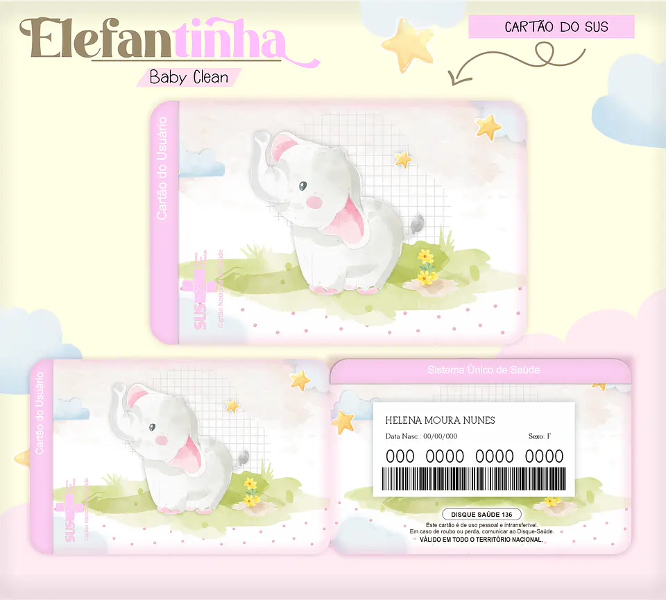 Arquivo Combo Encadernação Baby Elefantinha Alfabeto 6