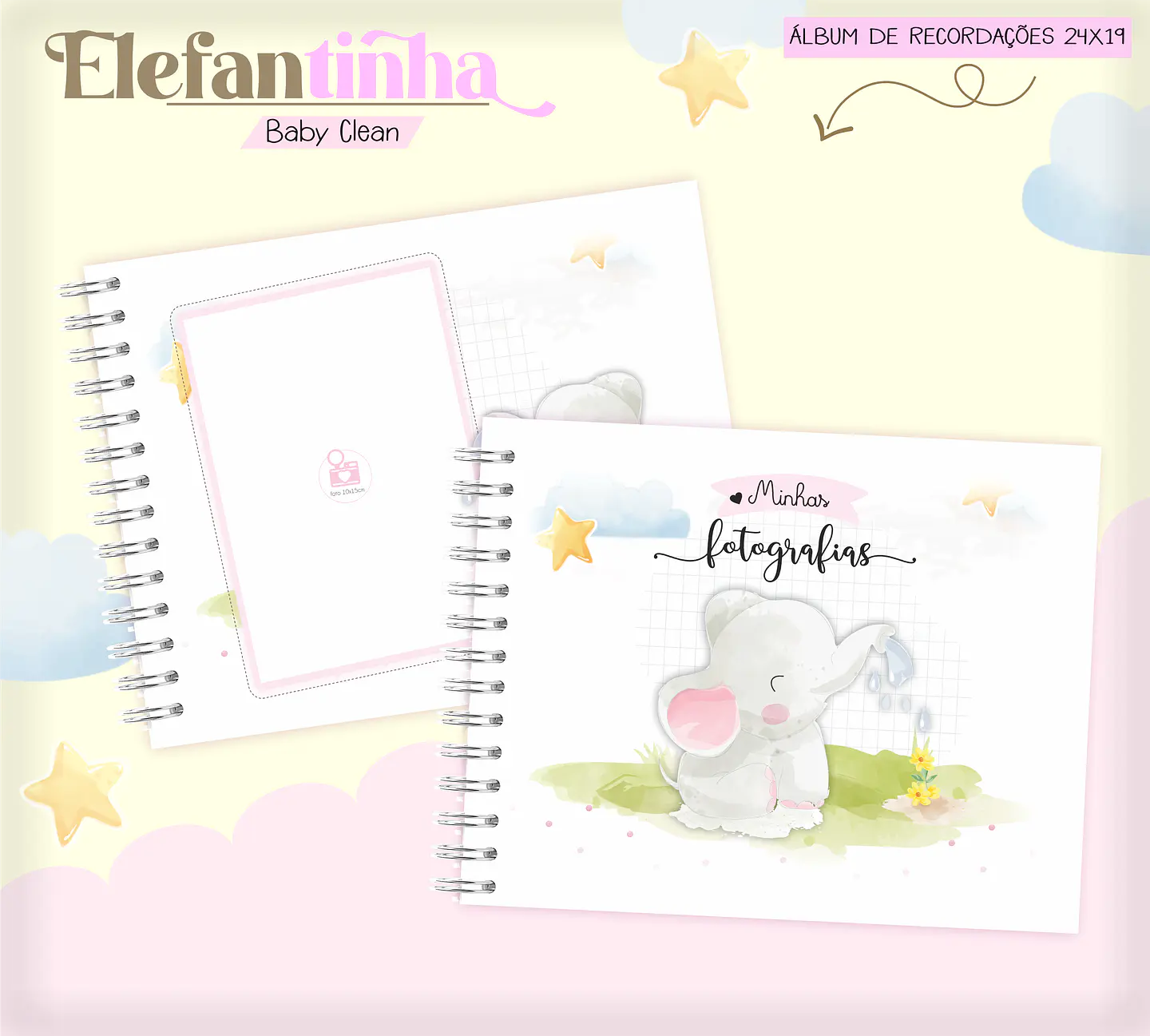 Arquivo Combo Encadernação Baby Elefantinha Alfabeto 9