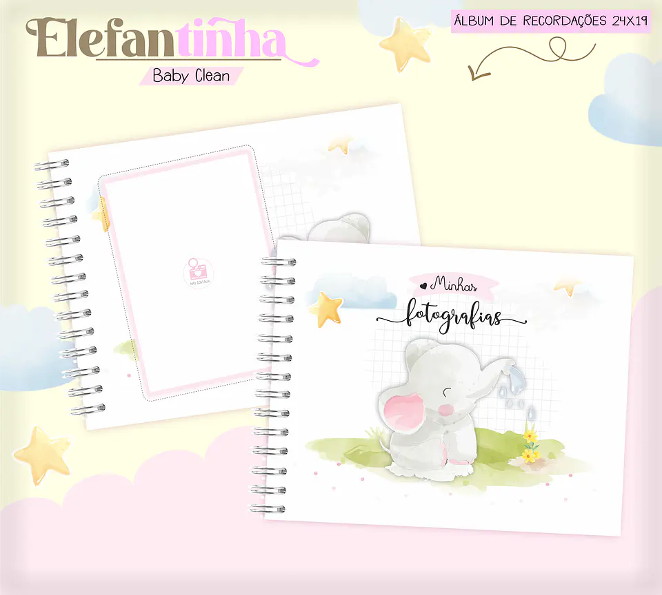 Arquivo Combo Encadernação Baby Elefantinha Alfabeto 9