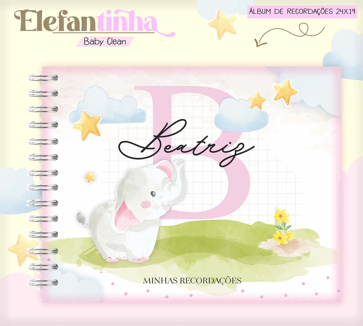 Arquivo Combo Encadernação Baby Elefantinha Alfabeto 10
