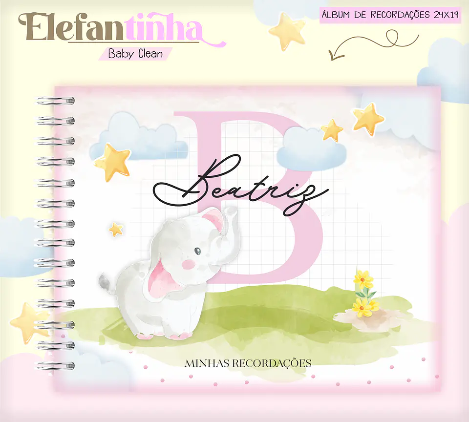 Arquivo Combo Encadernação Baby Elefantinha Alfabeto 10