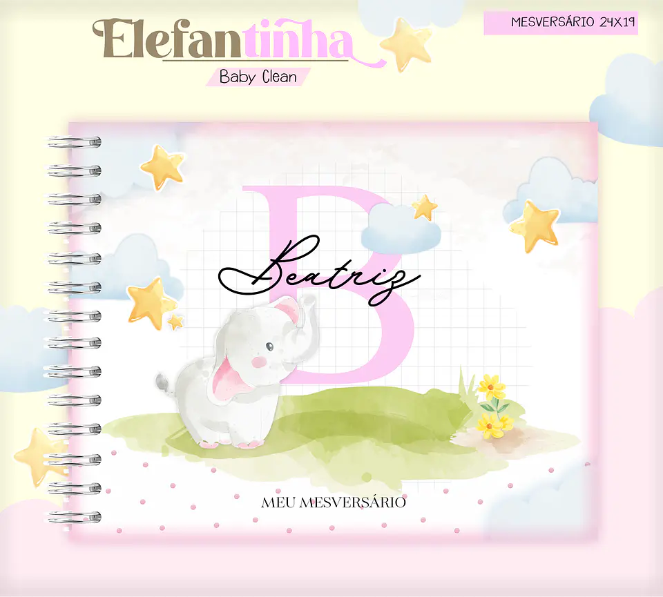 Arquivo Combo Encadernação Baby Elefantinha Alfabeto 12
