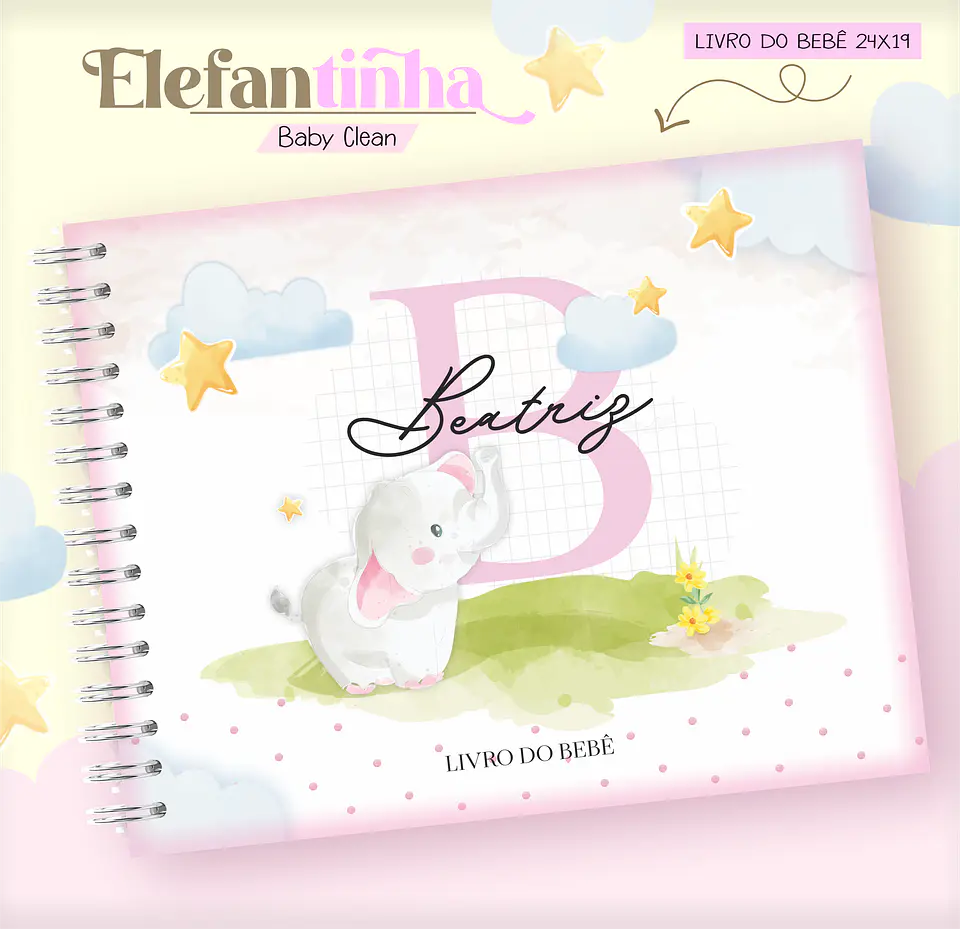 Arquivo Combo Encadernação Baby Elefantinha Alfabeto 14