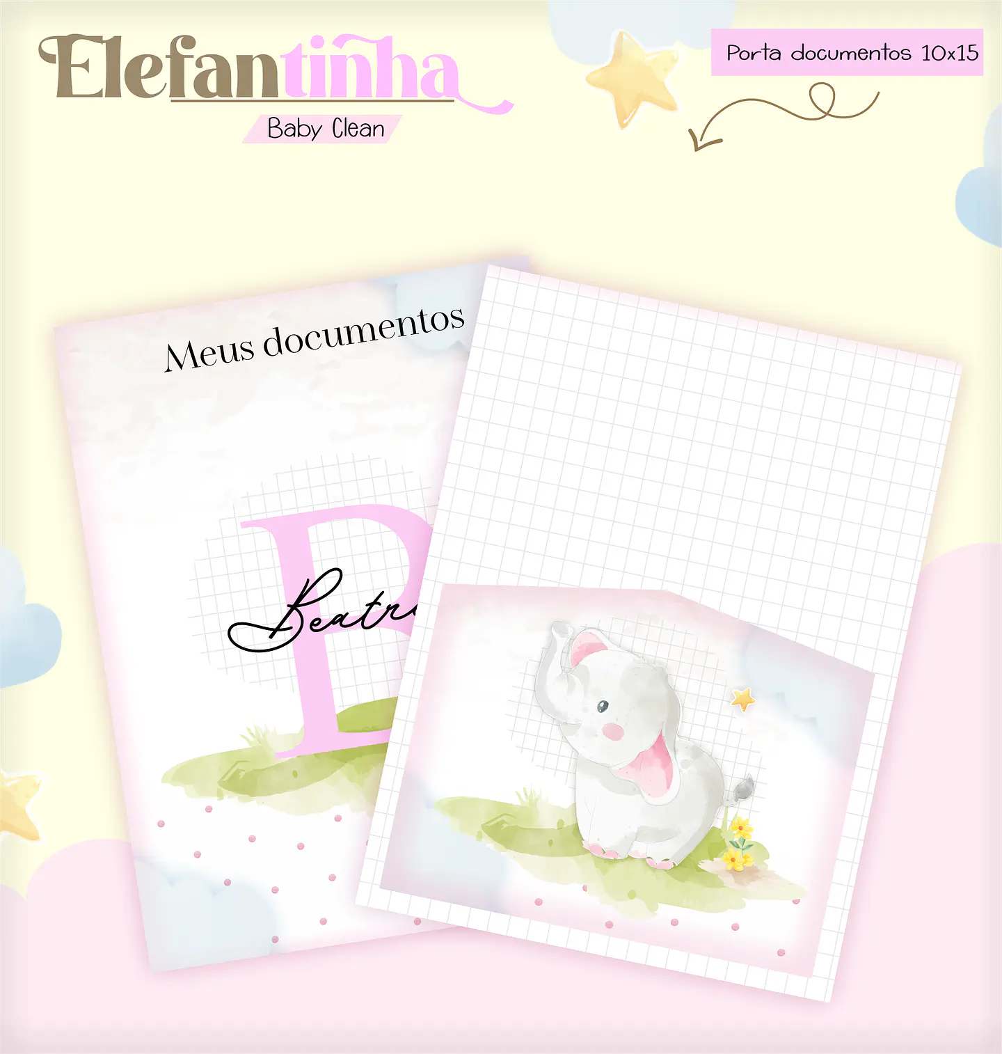 Arquivo Combo Encadernação Baby Elefantinha Alfabeto 16