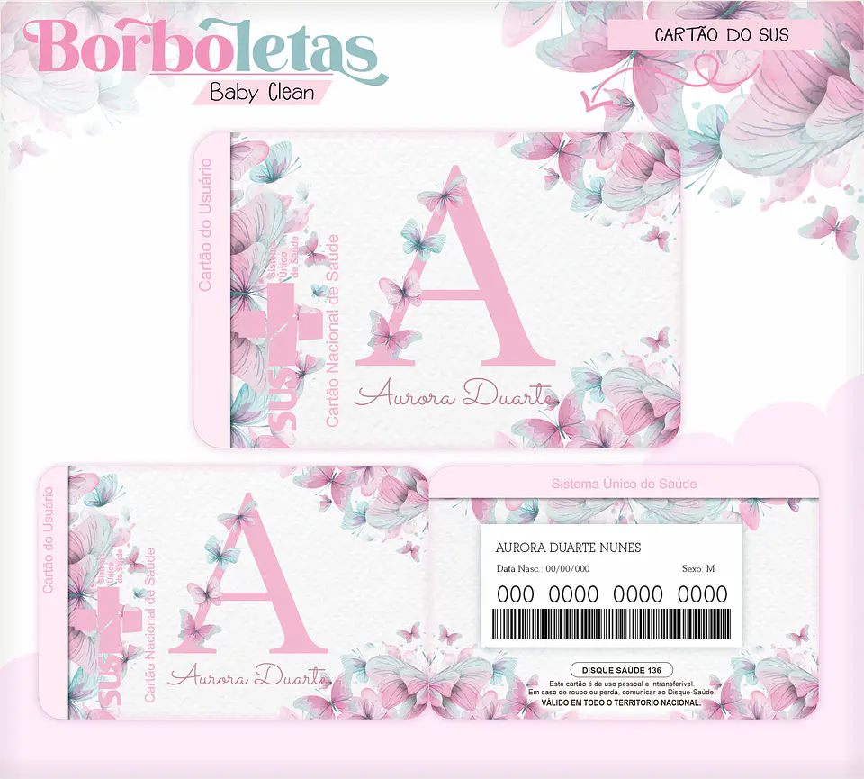 Arquivo Combo Encadernação Baby Jardim Borboletas Alfabeto 6