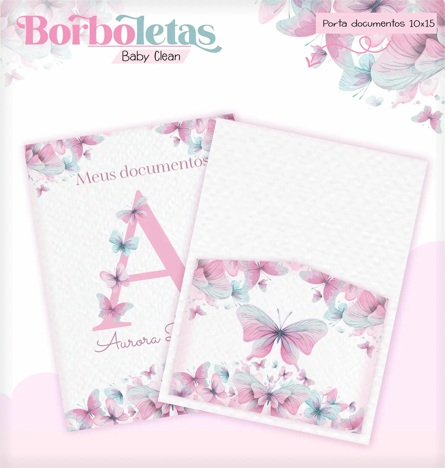 Arquivo Combo Encadernação Baby Jardim Borboletas Alfabeto 17