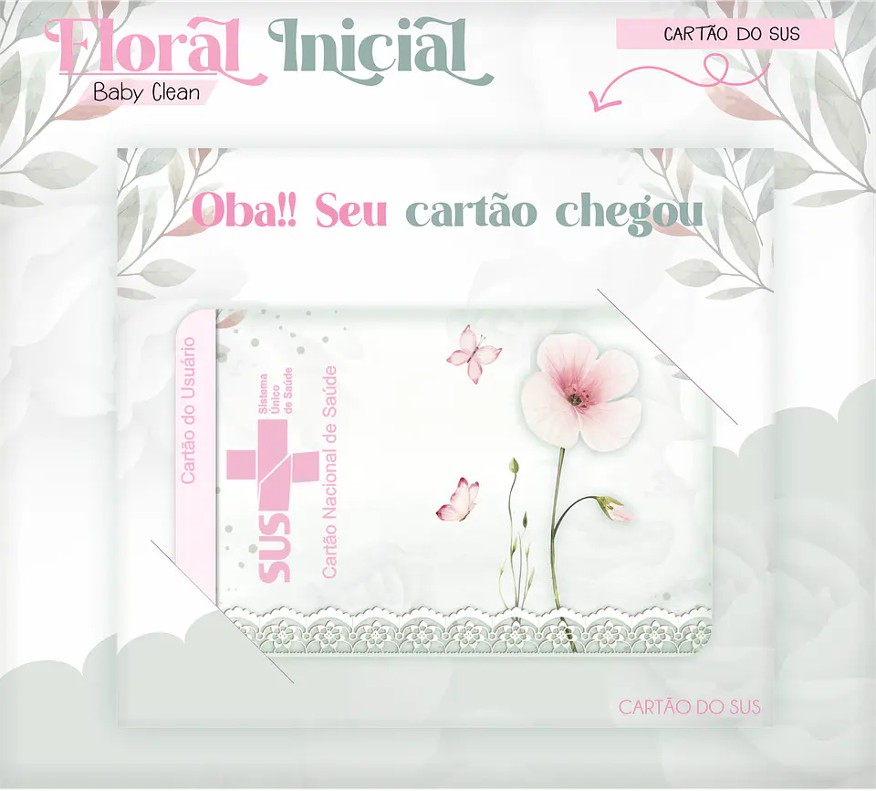 Arquivo Combo Encadernação Baby Jardim Floral Delicado Alfabeto 6