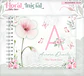 Arquivo Combo Encadernação Baby Jardim Floral Delicado Alfabeto - Thumbnail 13