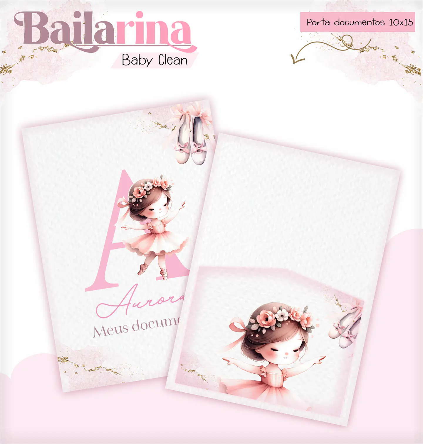 Arquivo Combo Encadernação Baby Bailarina Alfabeto 2