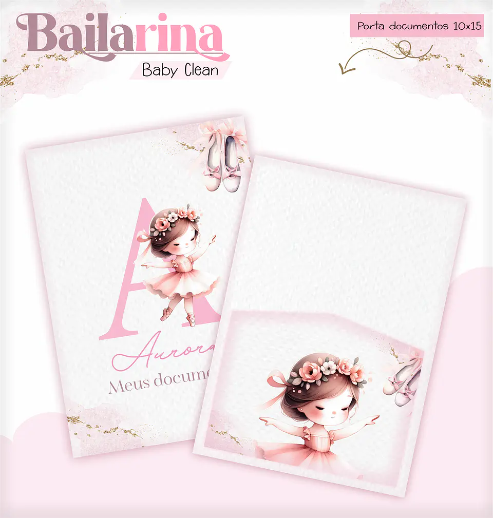 Arquivo Combo Encadernação Baby Bailarina Alfabeto 2