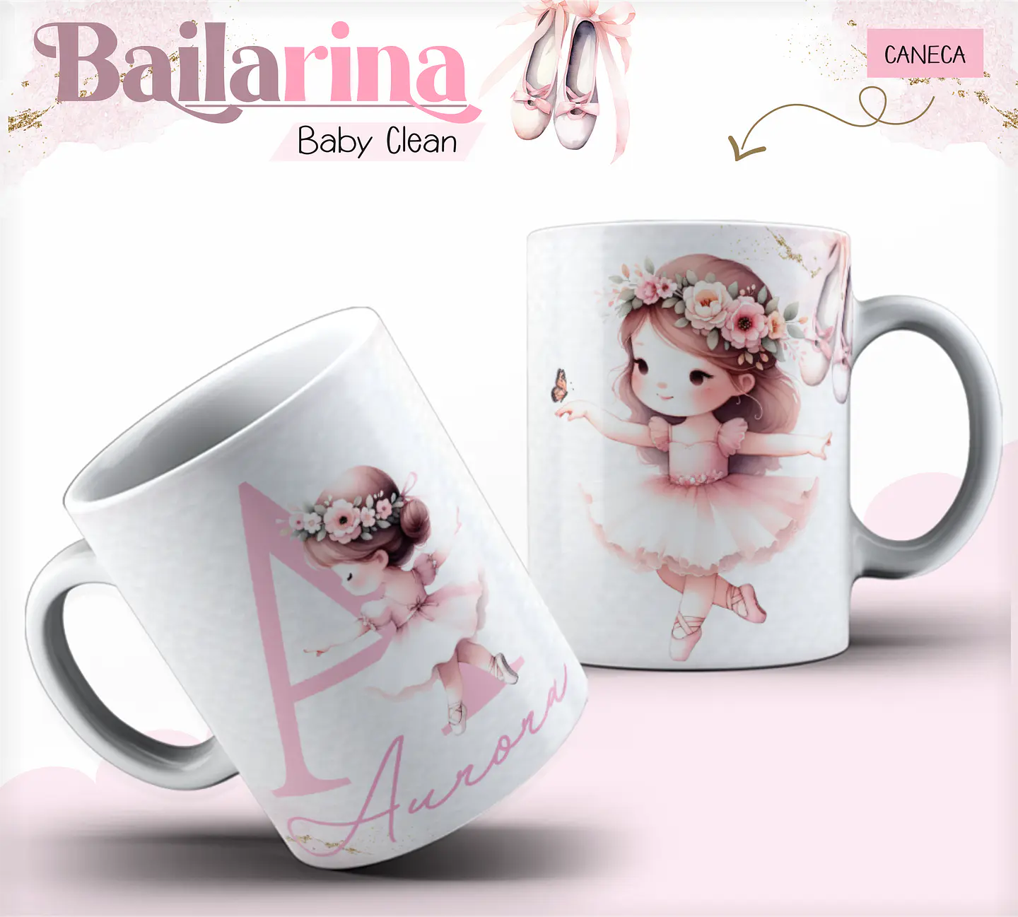 Arquivo Combo Encadernação Baby Bailarina Alfabeto 5