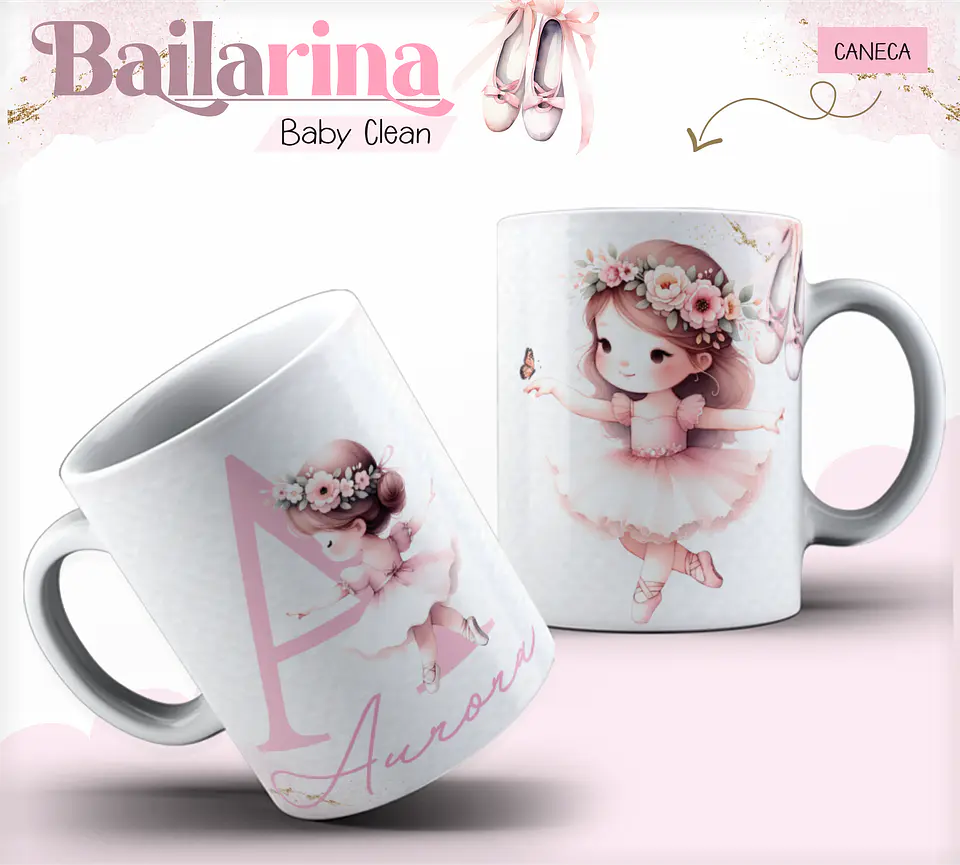 Arquivo Combo Encadernação Baby Bailarina Alfabeto 5
