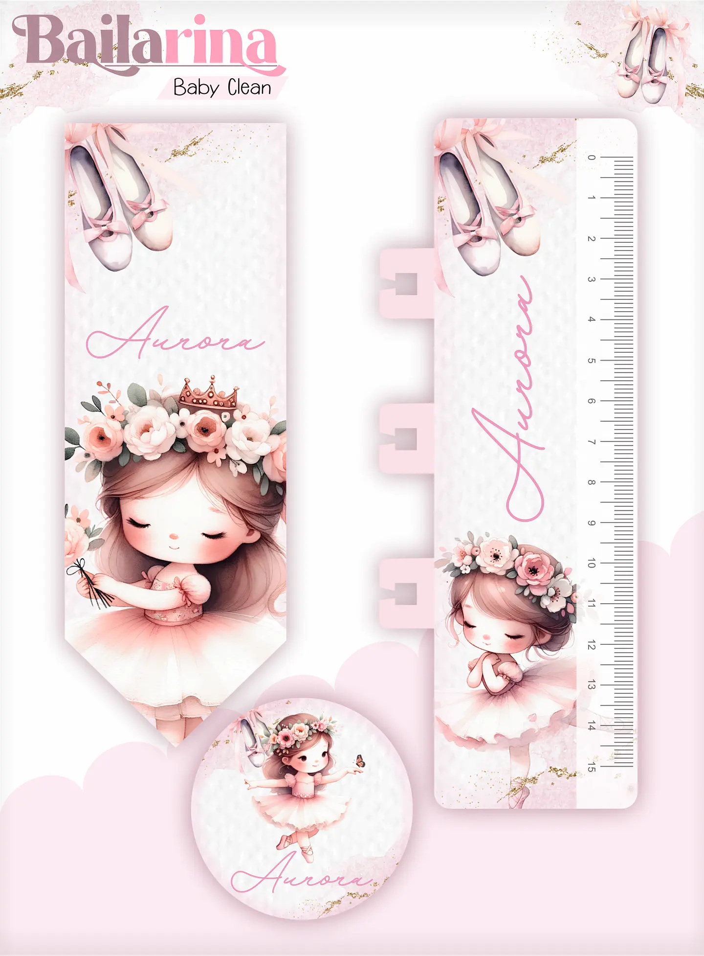 Arquivo Combo Encadernação Baby Bailarina Alfabeto 6