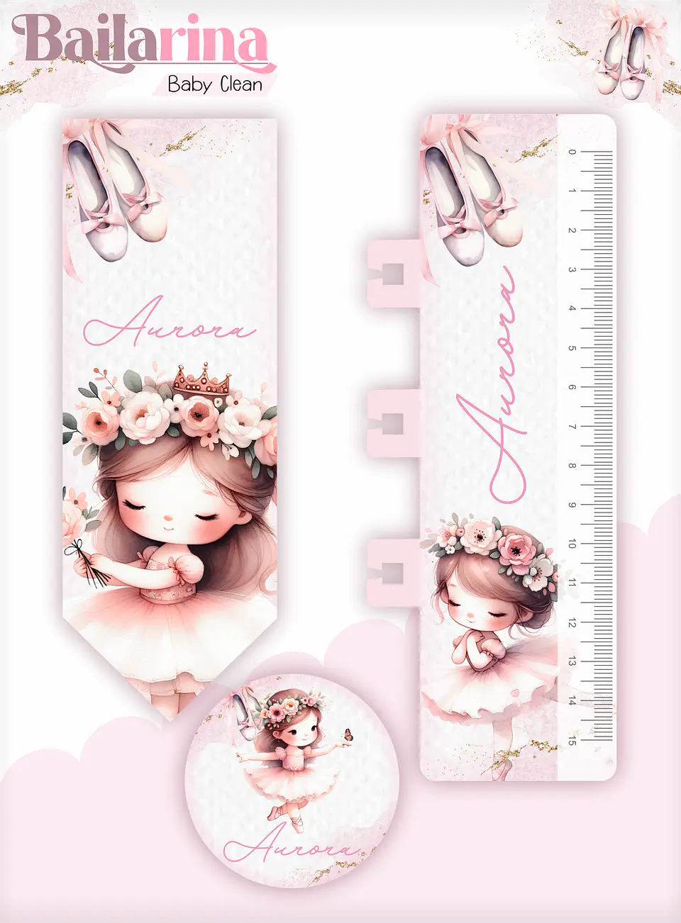 Arquivo Combo Encadernação Baby Bailarina Alfabeto 6