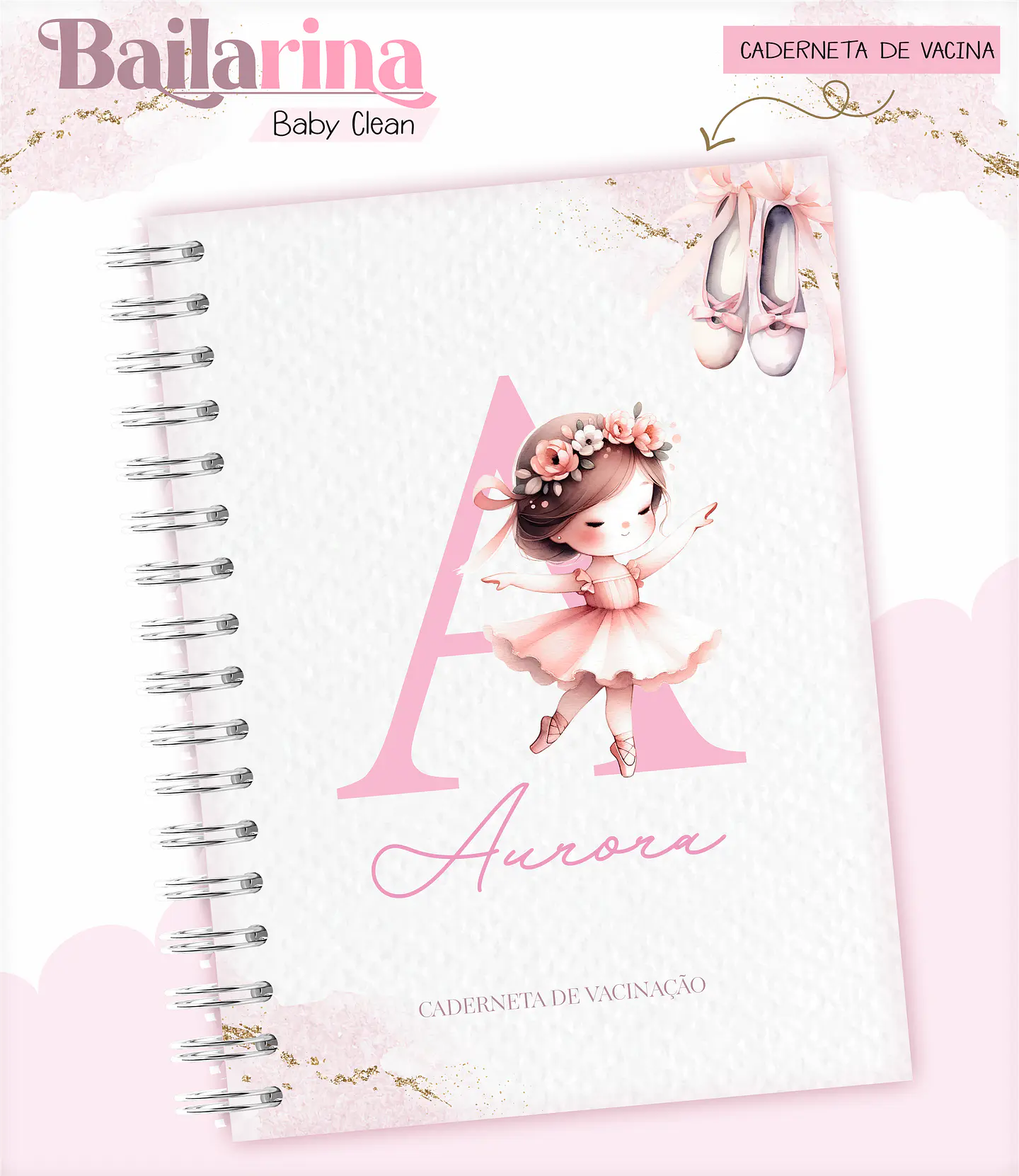 Arquivo Combo Encadernação Baby Bailarina Alfabeto 10