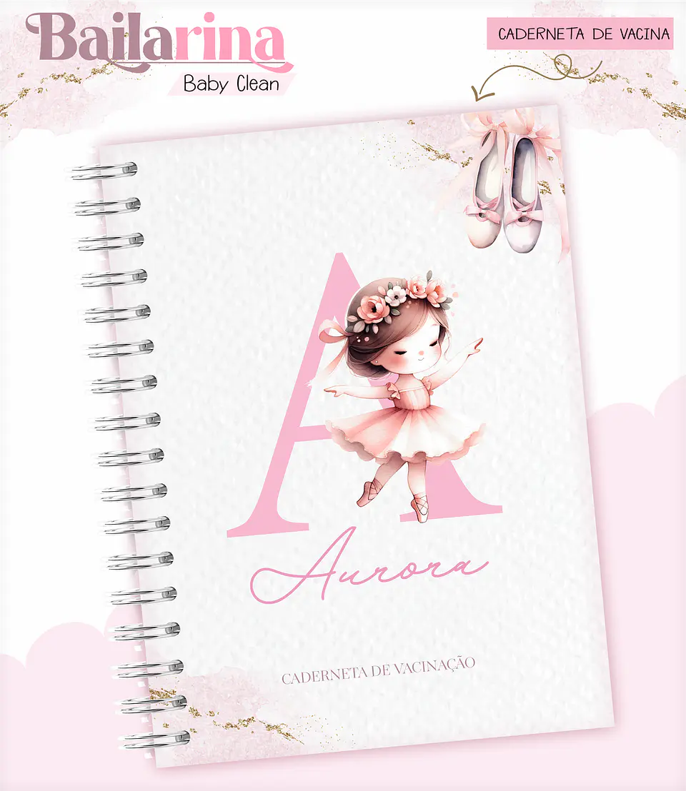 Arquivo Combo Encadernação Baby Bailarina Alfabeto 10