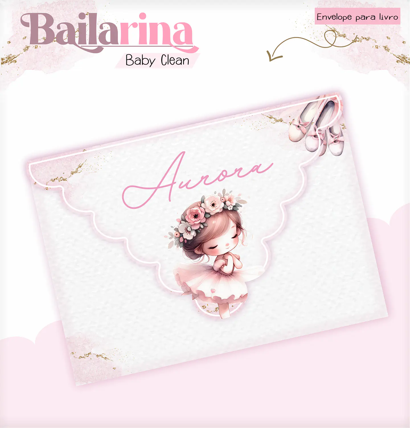 Arquivo Combo Encadernação Baby Bailarina Alfabeto 17