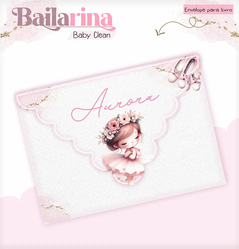Arquivo Combo Encadernação Baby Bailarina Alfabeto 17