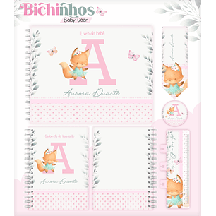 Arquivo Combo Encadernação Baby Raposinha Alfabeto