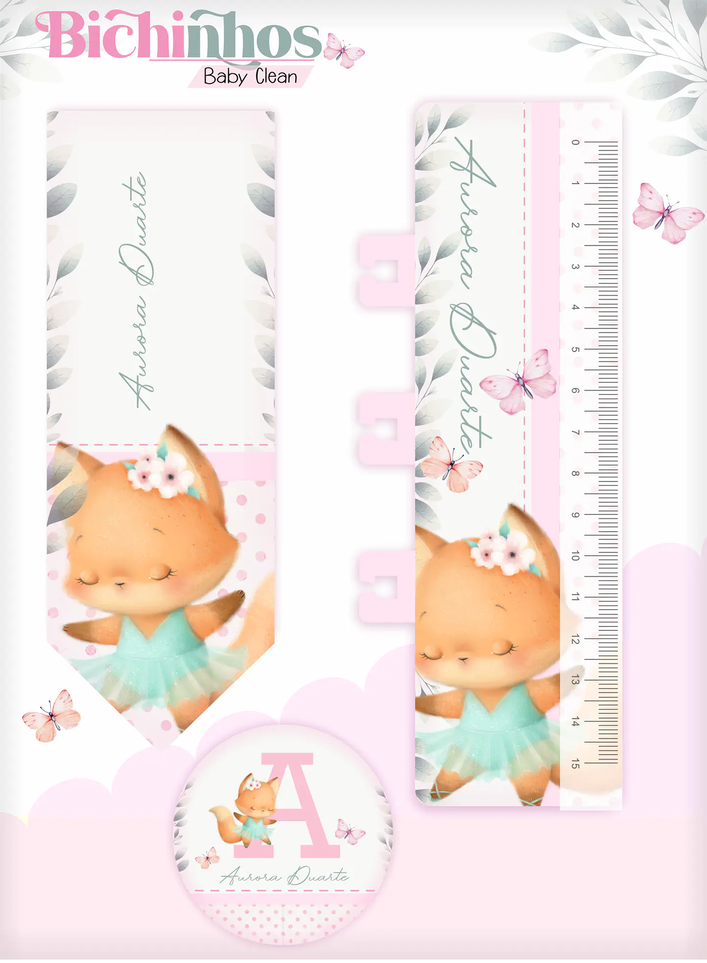 Arquivo Combo Encadernação Baby Raposinha Alfabeto 3