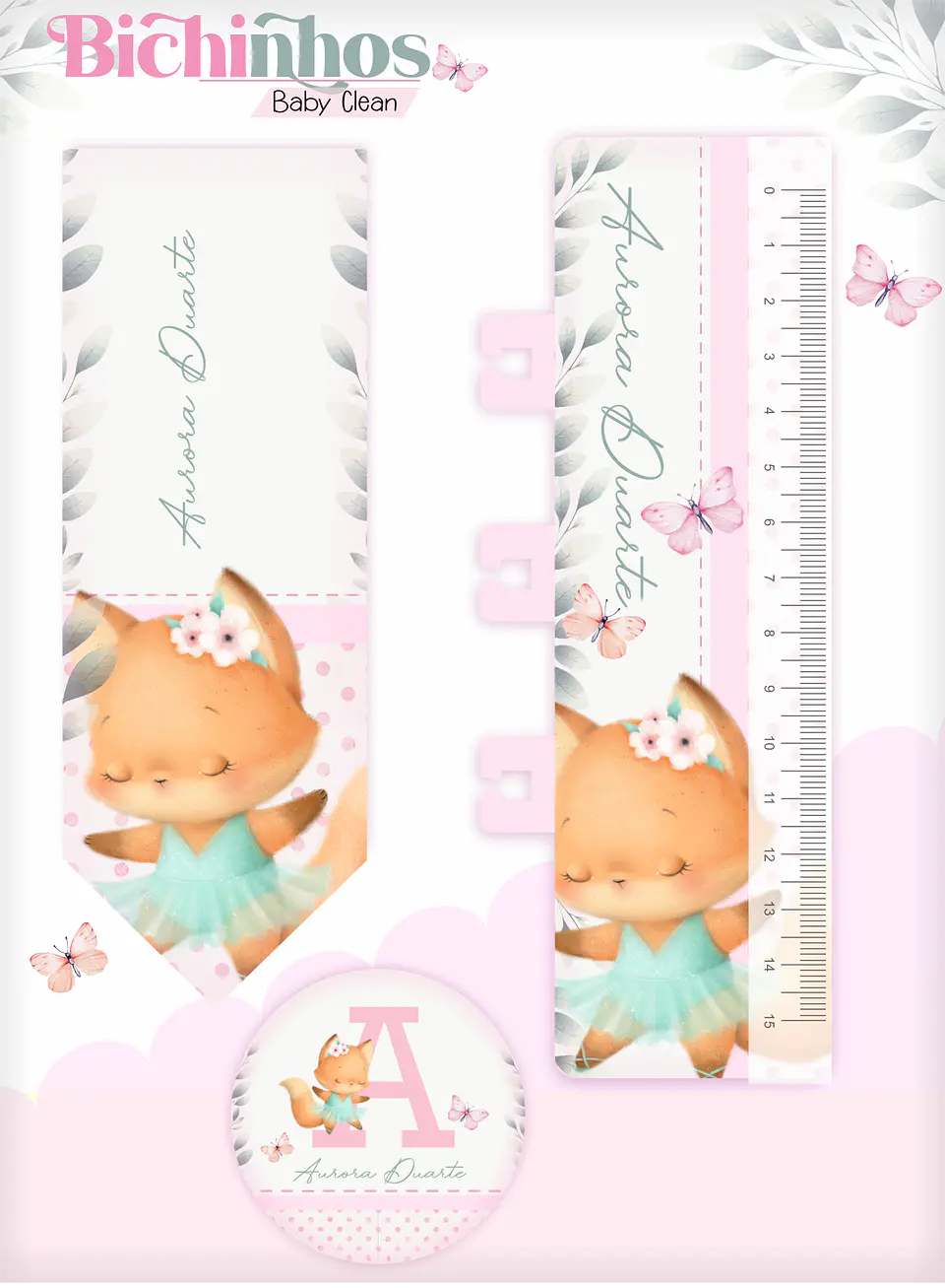 Arquivo Combo Encadernação Baby Raposinha Alfabeto 3