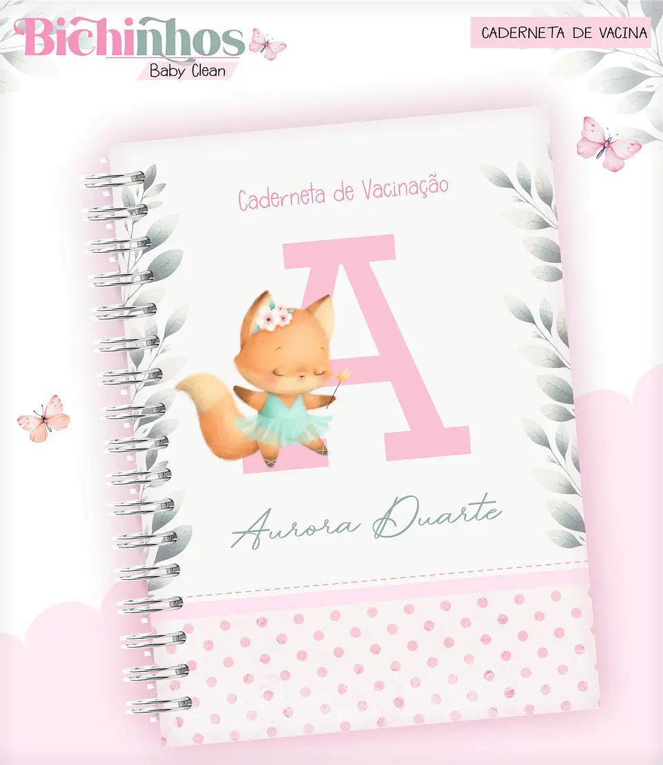 Arquivo Combo Encadernação Baby Raposinha Alfabeto 7