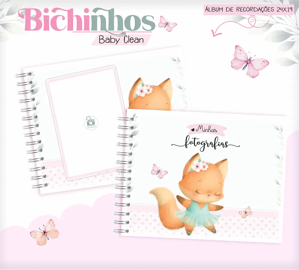 Arquivo Combo Encadernação Baby Raposinha Alfabeto 8