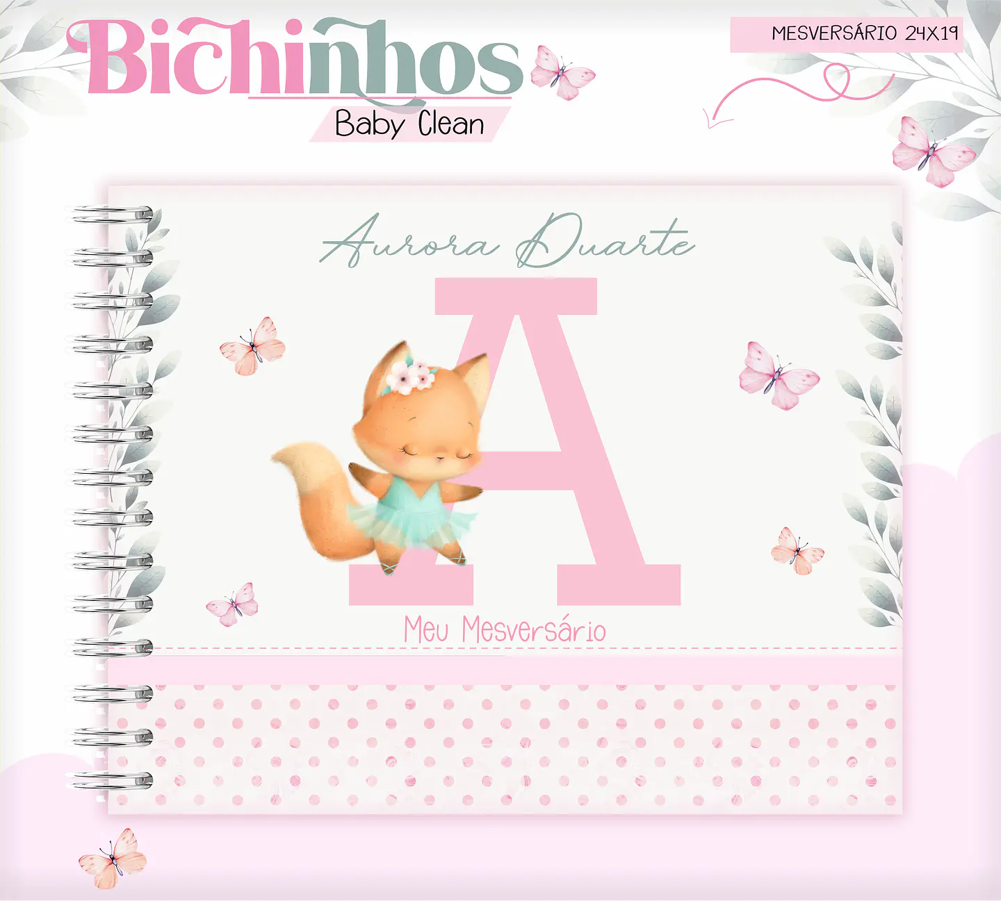 Arquivo Combo Encadernação Baby Raposinha Alfabeto 11