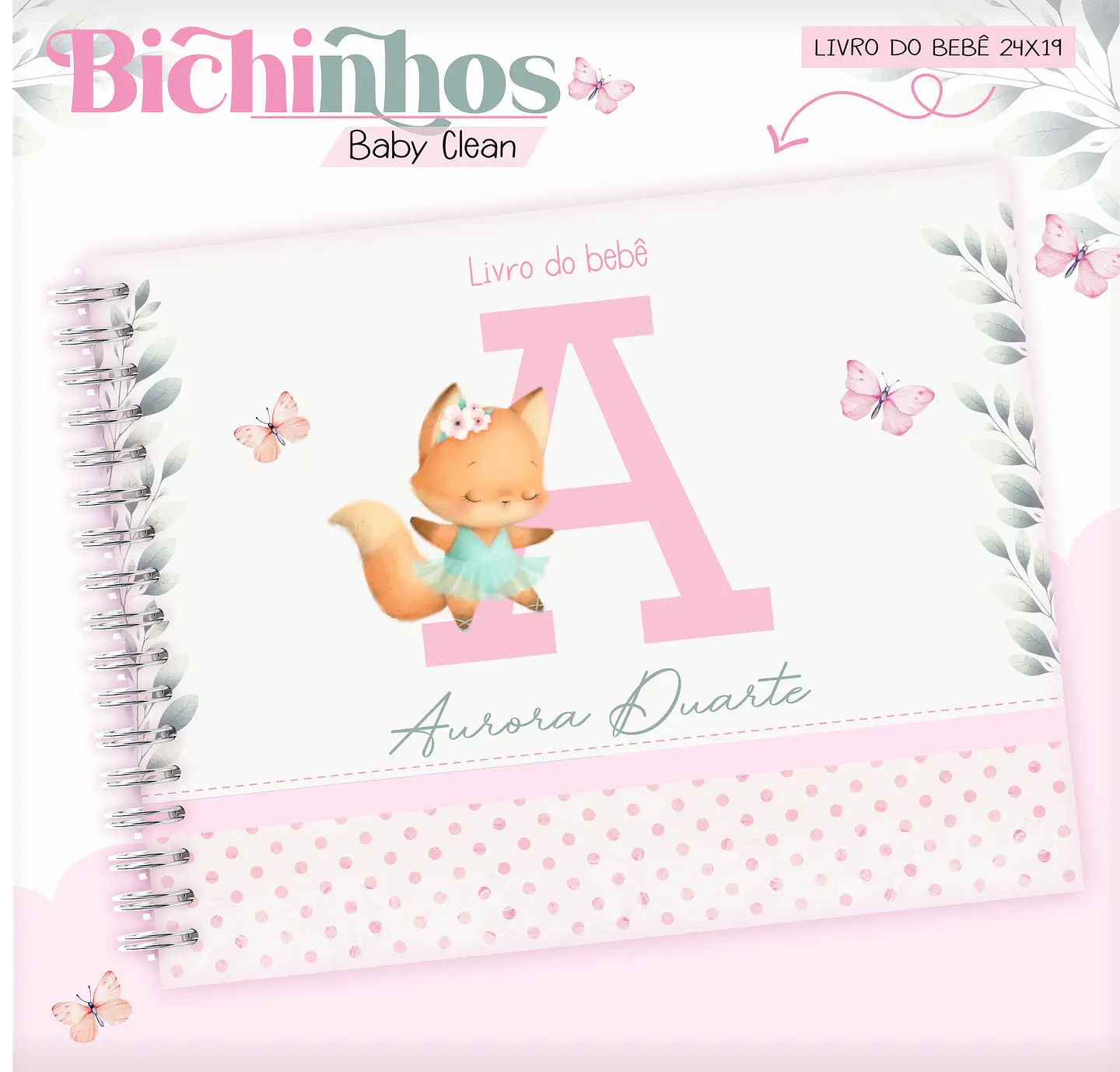 Arquivo Combo Encadernação Baby Raposinha Alfabeto 13