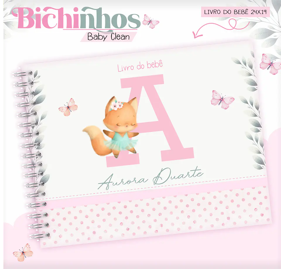 Arquivo Combo Encadernação Baby Raposinha Alfabeto 13