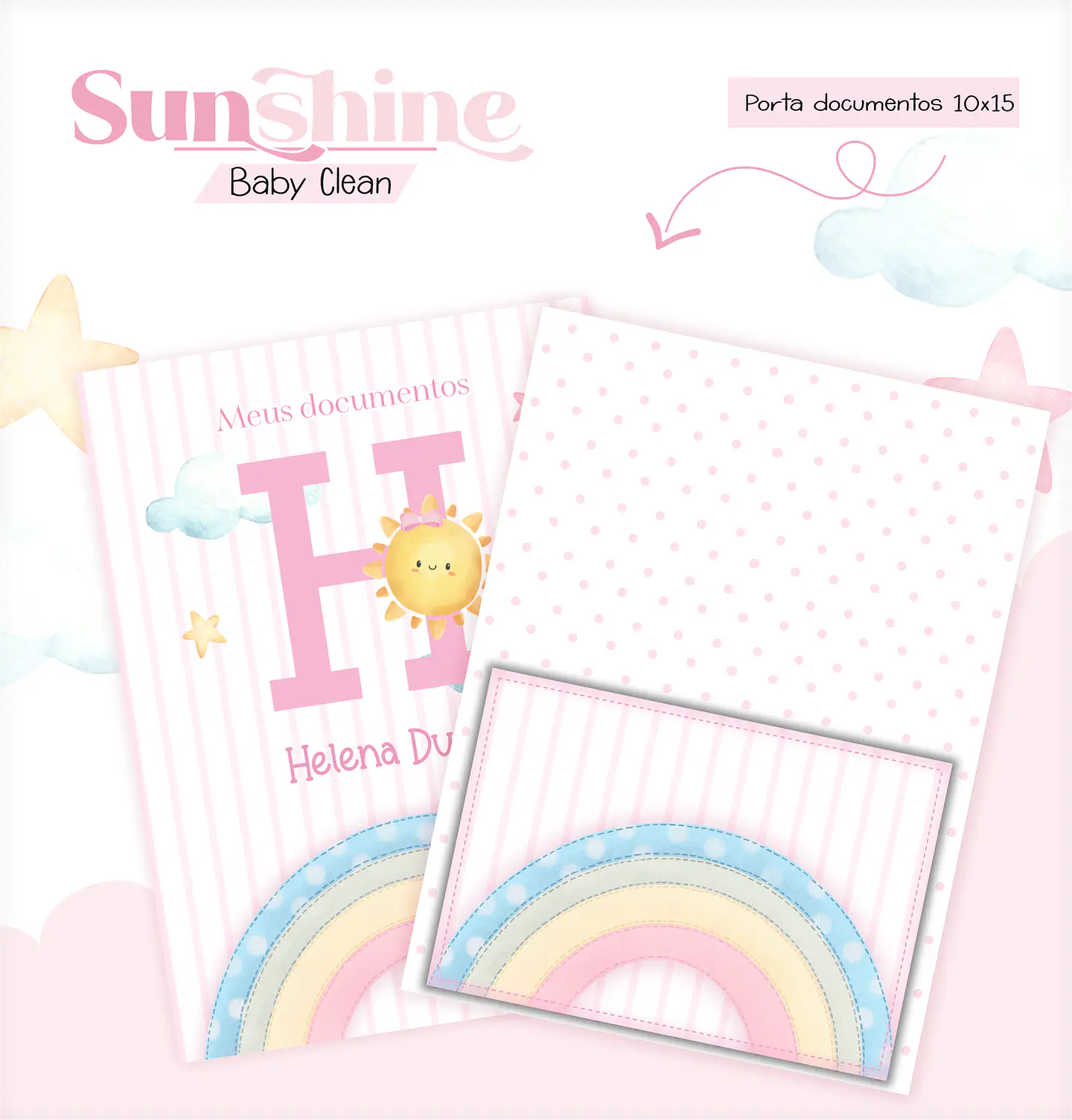 Arquivo Combo Encadernação Baby Sunshine Arco Iris Alfabeto 2