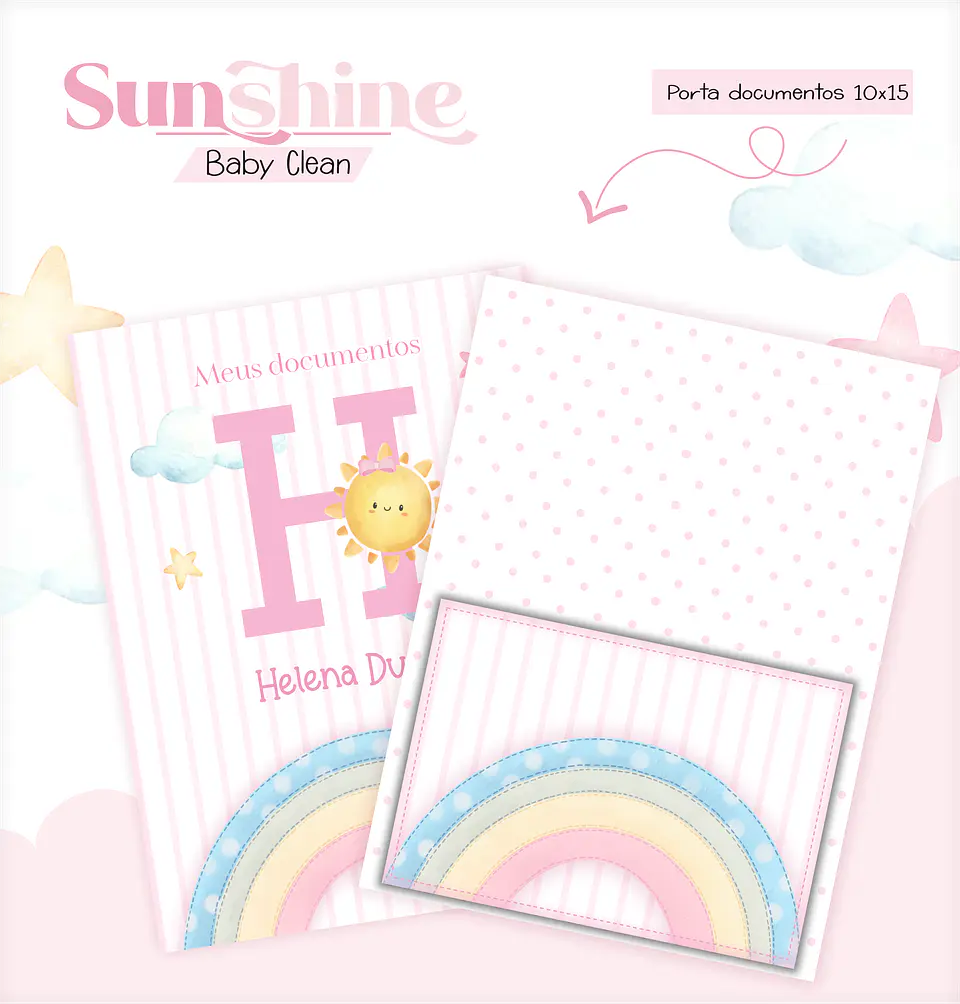 Arquivo Combo Encadernação Baby Sunshine Arco Iris Alfabeto 2
