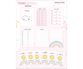 Arquivo Combo Encadernação Baby Sunshine Arco Iris Alfabeto